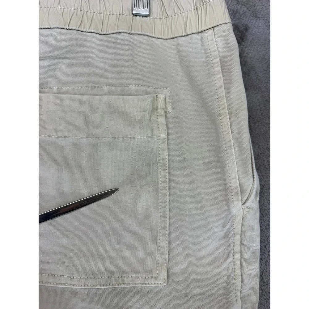 James Perse Cargo Pants Mens 4 MDNW1291 Beige Elastic Waist Drawstring EUC